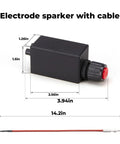 Electronic Igniter With Cable Replacement Part For Outdoor Pyramid Patio Heaters And Fire Pits Table CSA Certified dimensions shown