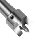 Wood Lathe MT2 Centers Set With Live Center Five Eighths Inch Diameter And Four Pronged Drive Center One Inch Diameter Includes Black Storage Box Ball Bearing Live Center Delivers Smooth Concentric Turning Fits Wood Lathes For Your Shop showing close-up of drive center