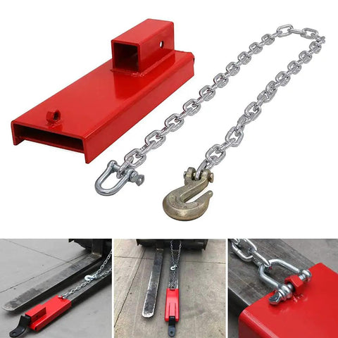 Bad Boy Heavy Duty Forklift Trailer Hitch 2 Inch Receiver Towing Adapter With Safety Chain 3000 Lb Capacity Rig For Warehouse Construction Job Site Hustle