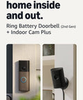 Top Shelf Battery Powered Doorbell Bundle Featuring Crisp 2K HD Footage And Rock Solid Wireless Indoor Security Cam For Peaceful Home Watching And Hella Quick Setup.