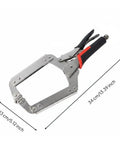 Heavy Duty Locking Pliers Grip Tool 14 Inch Adjustable Clamp Non Slip Hand Release For Home Workshop Repairs Carpentry Metalworking DIY Projects And Automotive Tasks Multipurpose Secure Holding, metal locking pliers
