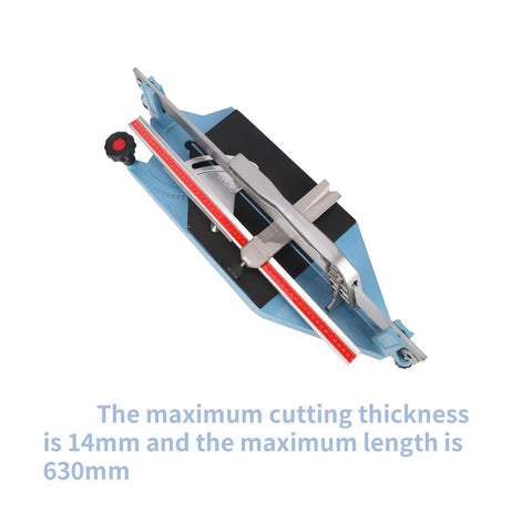 Top view of a Heavy Duty Manual Tile Cutter 630mm 25 Inch For Wall And Floor Ceramic Porcelain Tiles Cutting Tool With Parallel And Angled Guide