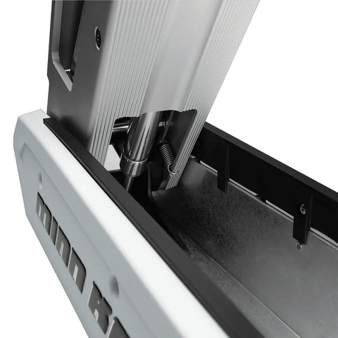 Top Tier 24 Volt Electric Trolling Motor Featuring A Heavy Duty 62 Inch Shaft And A Beefy 80 Pound Thrust Rating close-up view of the shaft assembly.