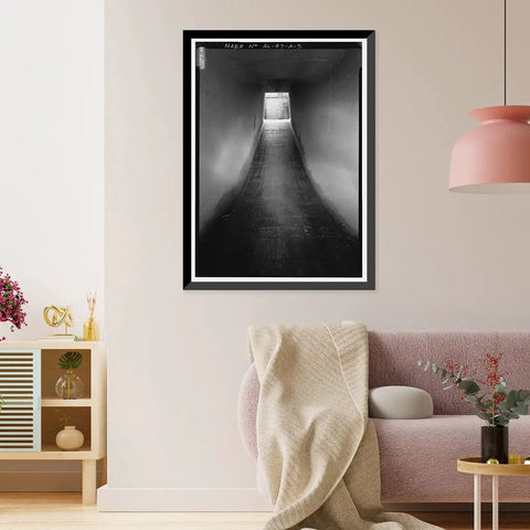 Vintage Framed Print of Wilson Dam Hydroelectric Plant with Turbine and Generator Spanning the Tennessee River Muscle Shoals Alabama Retro Vibes Wall Art Decor Library of Congress Archive Inspired on living room wall