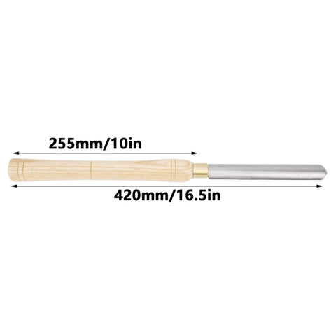 22mm HSS roughing gouge lathe chisel with wooden handle, 420mm total length
