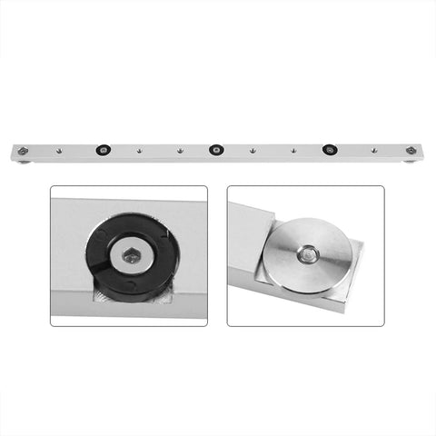 Aluminum Miter Rail Slider for Table Saw and Router Tables Slick Glide Miter Bar Track for Woodworking 300mm Length Diagonal