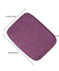 Travel Ready Watch Band Organizer Case With Waterproof Nylon Zipper Closure 22 cm by 17 cm Purple