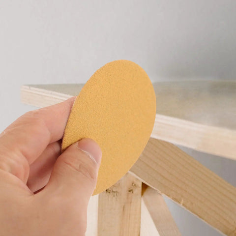 Kickstart Your Rust Removal With This 40 Pc Sanding Disc Grit Set Featuring 120 220 And 400 Self Adhesive Varieties for applying a beige sanding disc