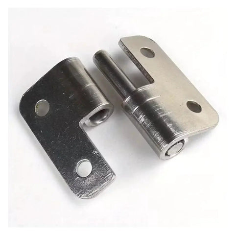 Four Piece Detachable Hinges With Left Hand Lifting Sliding Joint Design, Heavy Duty Metal Hardware for easy door removal and install