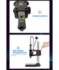 Kickass Hella Tough Industrial Grade Manual Arbor Press with Accurate Scale Plate, featuring standard mold hole and adjustable height.
