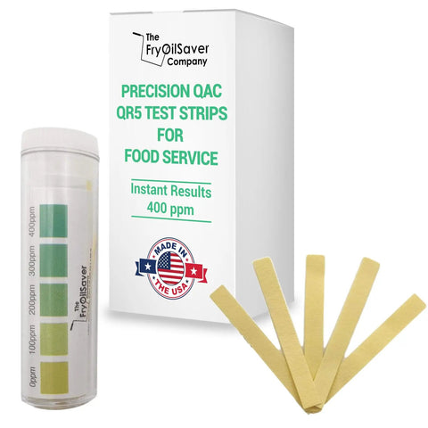 Quat Sanitizer Test Strips 100 Pack for Quaternary Sanitizing Solutions 0 to 500 Ppm Fast Dip and Read Test Kit with color chart