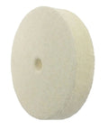 6 Inch Wool Felt Buffing Wheel With Half Inch Arbor Hole, Coarse Grade For Polishing Metal Surfaces On Bench Or Die Grinders