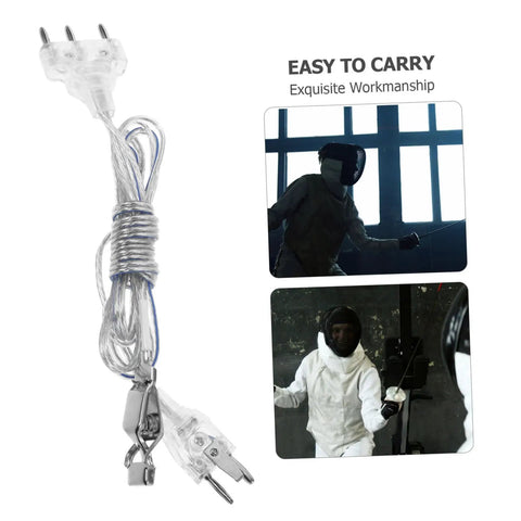Foil Fencing Hand Wire Cord For Training And Competition Lightweight Portable Electric Conductivity Cable Stable Connection