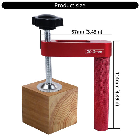 Rock Solid Aluminum Holdfasts For 19mm And 20mm Dog Holes Providing Secure Wood Gripping clamp with 87mm x 114mm size