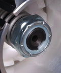 Close-up of Rock Solid Hex Lock Nuts With Nylon Insert Grip Zinc Plated Coarse Finish for secure fastening assembly.