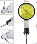 Digital Caliper, Dial Indicator Extension Swivel Clamp Digital Altimeter with 0.01mm accuracy and yellow dial.