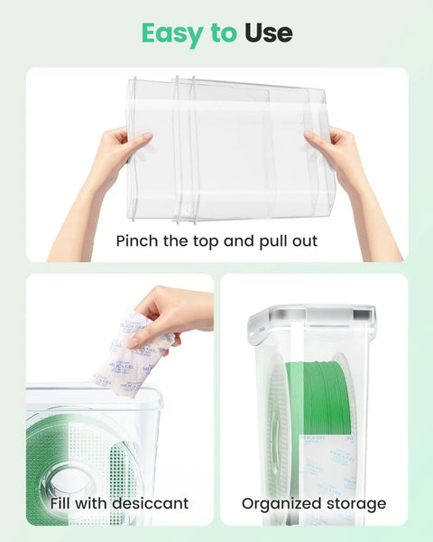 Heavy Duty Filament Storage Box Six Pack Sealed Cases For 3D Printing Spools Moisture Blocker And Dust Shield With Desiccant Packs To Keep Your Gear Crisp And Ready To Roll