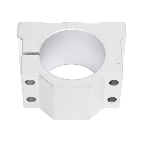 Qudinip spindle clamp motor bracket, aluminum alloy, 45mm bore, front view with four mounting holes.
