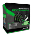 ATV UTV Oil Change Kit 10W-40 Semi-Synthetic With Genuine Oil Filter and Lime Green Disposable Gloves package