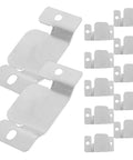 Heavy Duty Sectional Sofa Connectors 40 Piece Set metal connector brackets for reinforcing couch segments with snap lock design.