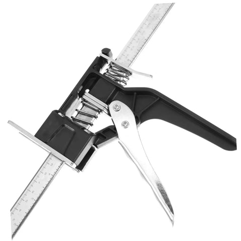 Two Piece Hand Lifting Jack Kit For Furniture Placement And Tile Leveling Features Clearly Marked Dials For Dead On Alignment Compact manual hoist for precise adjustments.