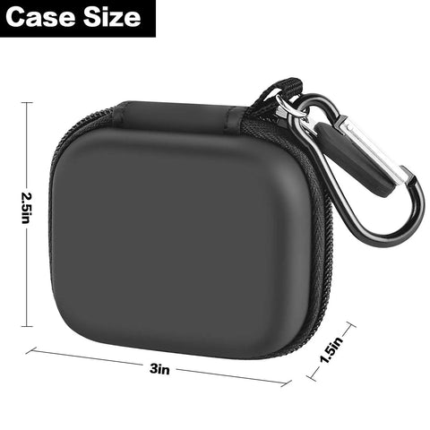 Mini Carry Case For Bluetooth Pro OBDII OBD2 Scan Tool Monitor grey case with dimensions 3x2.5x1.5 inches