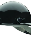 Side view of Super Eight Ratchet Cap Style Hard Hat With Quick Lok Suspension For All Day Comfort On The Job Black Medium Eight Point Support