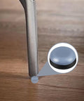 24 Pack Self Adhesive Furniture Sliders Move Heavy Chairs Sofas And Desks Slick Across Floors No Sweat Round Carpet Protectors Halt Dents Easy Glide Movers Total Win under chair leg on wooden floor.