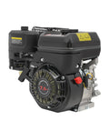 Side view of 212cc Gas Engine With Horizontal Shaft 4-Stroke Workhorse For Farm And Industrial Jobs Hand Start Carburetor Spark Plug