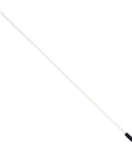Single white antenna tube with cap from "Set Of 5 RC Car Antenna Tubes With Caps White Durable Plastic Receiver Antenna Protectors Helps Set Proper Angle For A Strong Signal Easy Install Fits Most RC Cars"