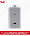 Top Tier Non Condensing Natural Gas Tankless Water Heater With Instant Hot Water And Compact Wall Mount Featuring An Intuitive Led Screen