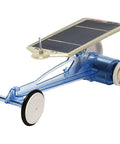 Solar Powered Car Assembly Kit For Ages 13 Plus With Clear Blue Body Easy Build Project For Teens And Hobbyists Durable Plastic Parts 76012 Model Hands On DIY STEM Fun Solar Toy Car For Solo Or Group Projects, clear blue plastic