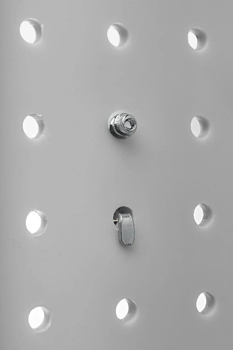 DuraHook Double Locking Pegboard Hooks For Wall And Garage Organization, 80 Degree Bend, 5 Inch, Pack Of 5, Zinc Plated Steel Mounts Vertically Or Horizontally With A Locking Tab For A Rock Solid Hold