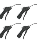 Four Pack Pistol Grip Air Blow Gun With Lightweight Non Slip Composite Handle For Dust Cleanup In Tight Corners And Hard To Reach Areas Up To Ninety PSI One Quarter Inch FNPT Inlet BG1002