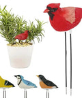 Simulated Bird Shaped Soil Moisture Sensor with Automatic Alarm shown in red, ideal for indoor plant care