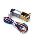 High Performance Gw12-N20 Micro Gear Motor With Abrupt Encoder Output For Robotic Arms And Automation Projects Featuring Stable Low Speed DC Operation At 3 Or 6 Volts To Power Your DIY Builds Effortlessly with wires.