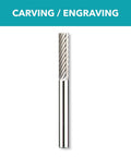 Dremel 9901 tungsten carbide cutter, twisted-flute rotary tool bit with straight shank