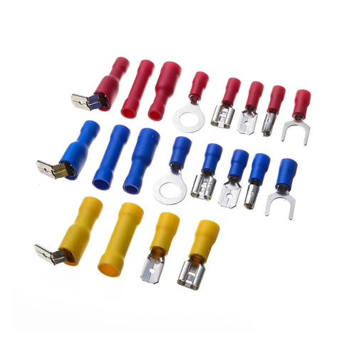 Get Your Hands On This 300 Piece Set Of Red Blue And Yellow Cold Pressed Butt Splice Terminals For Easy Male Female Wire Connections That Are Built To Last With A Handy Storage Box Included For All Your DIY Electrical Fixes And Car Repairs red blue yellow insulated connectors