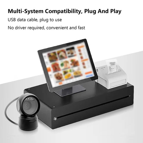 1D 2D QR Barcode Scanner With Buzzer And LED Indicator Automatic Omnidirectional Desktop Reader with POS setup