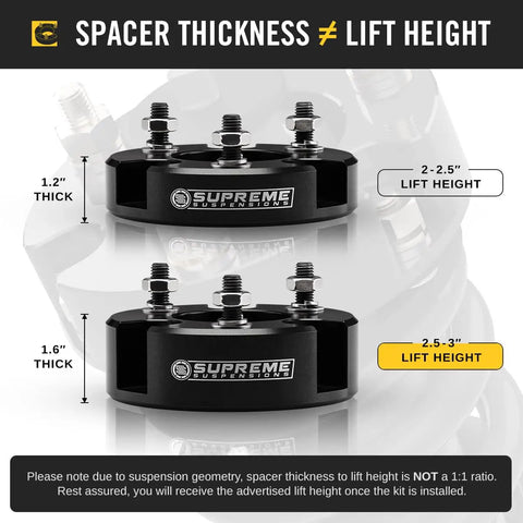 Front Leveling Kit With 3 Inch Lift For Nissan Frontier Xterra Pathfinder And Suzuki Equator 2WD 4WD Aircraft Billet Strut Spacers