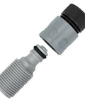 Outboard Engine Flush Kit With Quick Connect Hose Adapter For Flushing Salt Sand And Silt From Marine Outboards Gray in two pieces