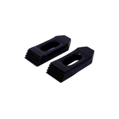 Heavy Duty T Slot Clamping Kit For Milling Machines And Drill Presses 58 Piece Clamp Set step blocks in black tool steel, side view