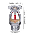 Top Tier 10 Pack Fire Sprinkler Heads Rated 155 Degrees F Quick Response Pendent Style with red glass bulb and alloy construction.