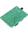 Micro Stepper Motor Driver Board For Robotics And Automation, green PCB rear view with pin headers