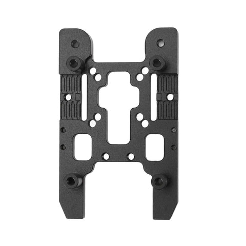CNC Aluminum 3D Printer Frame Kit part showcasing metal chassis with threaded holes for Ender 2.4 R2 printer upgrades.