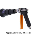 G1/4 Female Thread Ceramic Atomization Nozzle Sprayer Head For Fruit Tree Spraying And Garden Irrigation Uniform Atomization To Reduce Water Waste Ideal For Home Orchard And Crop Care, black and orange handle