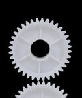 White plastic gear from 550 Gear Box Kit For Kids Ride On Cars All In One Large Middle And Small Gears Drive Accessories Set