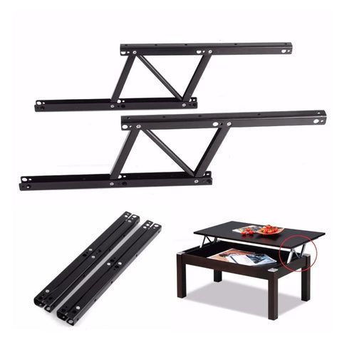 Lift Up Coffee Table Mechanism 38x16.5cm with spring assisted lift and hidden storage access, steel construction