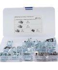 Heavy Duty Stainless Steel U Nuts Assortment Kit M4 M5 M6 M8 With Speed Clips For Chimneys And Auto Fenders in case