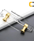 Ultra Cool 3 Inch Crystal Clear Acrylic Drawer Pulls with Sleek Gold Accents 20 Pack Set for Updating Cabinets Dressers and Kitchen Hardware